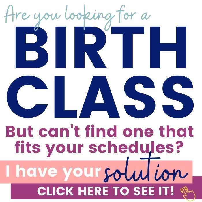 looking for a birth class