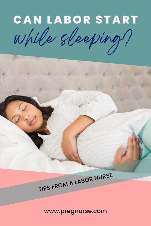 pregnant woman sleeping / can labor start while sleeping?