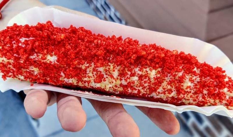 hot cheetos on corn on the cob