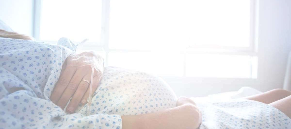 Pregnant woman in the hospital