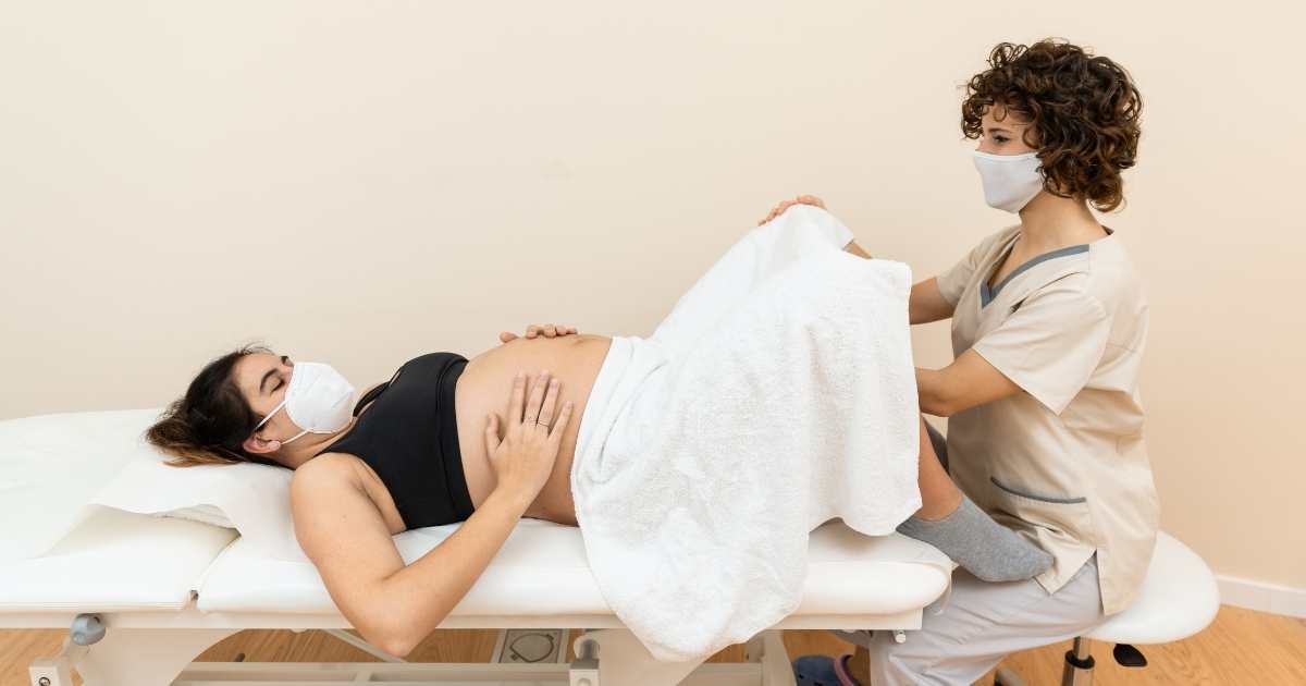 woman getting a cervical exam