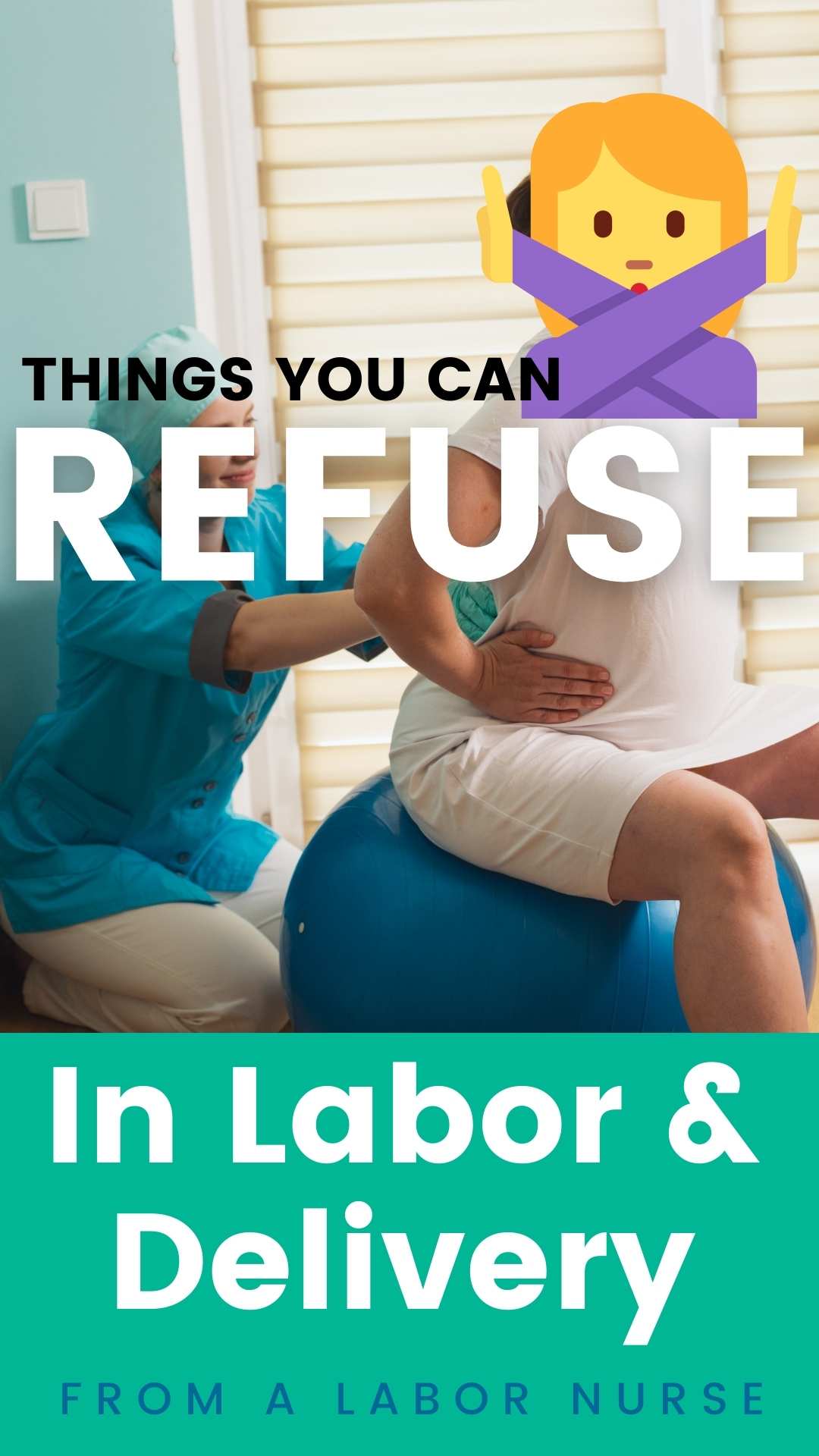 You may wonder if there are things you can refuse during labor. You might have preferences about what you want to do, but you don't want to feel like a jerk when you ask to do something different from what they normally do. Today I'm going to share some simple things that people often refuse in labor so you can learn how that type of process goes, and can make choices for yourself and communicate them respectfully with your healthcare team. I hope you find this article very helpful for your labor!