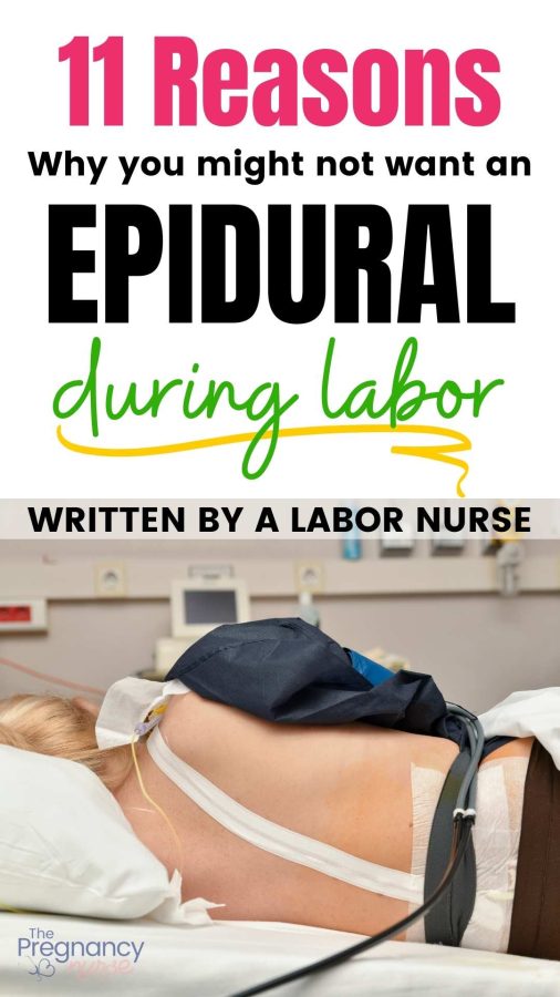 11 reasons not to get an epidural in labor / woman with an epidural.