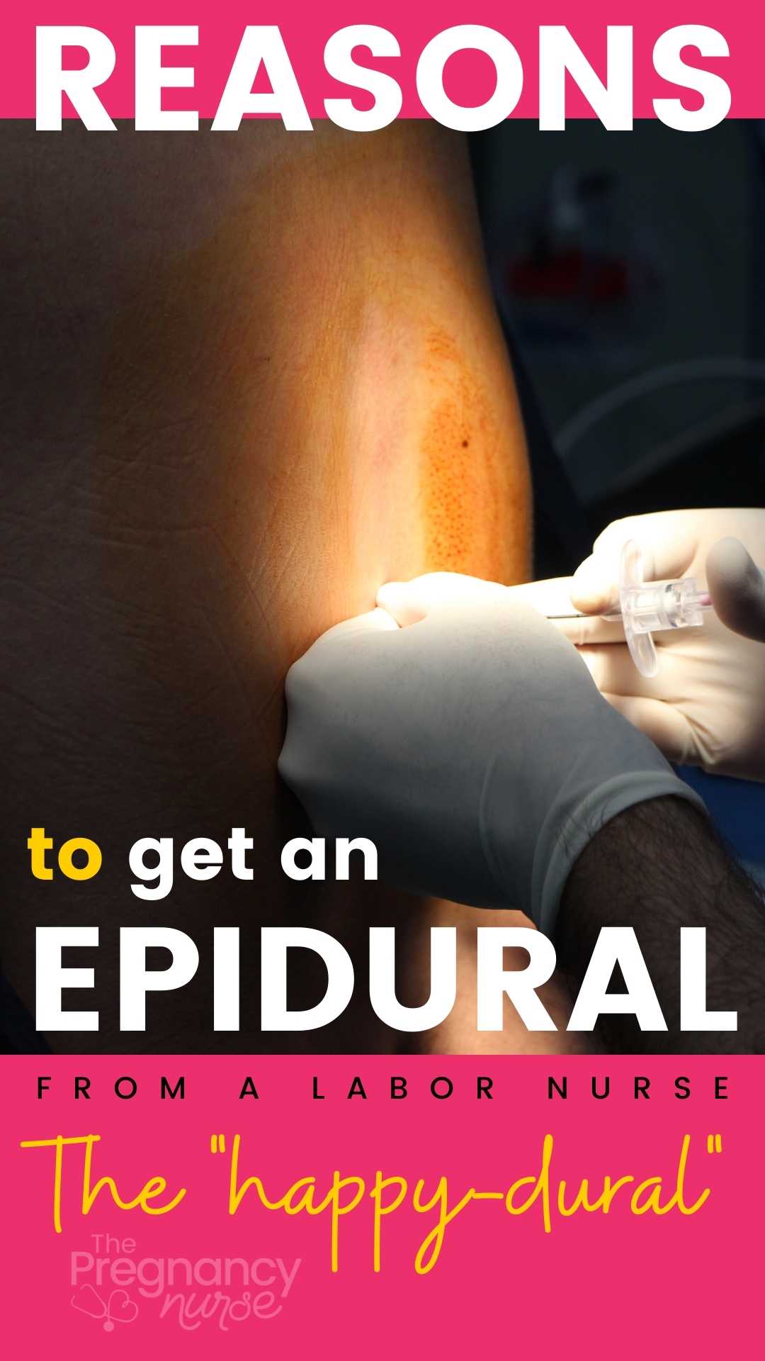 There's lots of reasons to get an epidural -- be it pain, rest, or you just want to enjoy your birth more. All are valid.