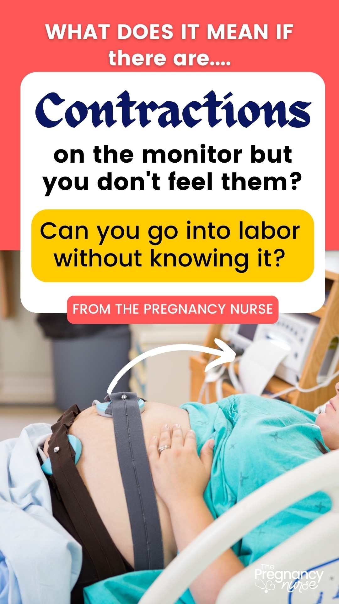 There are a few different ways that contractions can be felt. For some women, they feel the same as strong menstrual cramps. Others may experience a feeling similar to gas or indigestion. And for still others, the contractions may not feel like anything at all until they are really far along in the process and baby is headed into the birth canal! If you're not feeling contractions but they're on the monitor, find out what it could mean here.