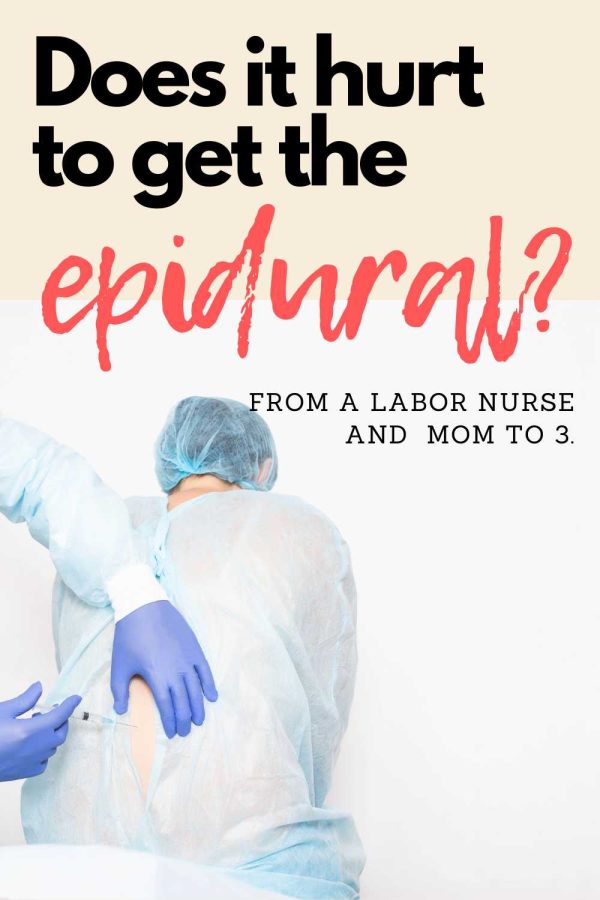 person getting the epidural