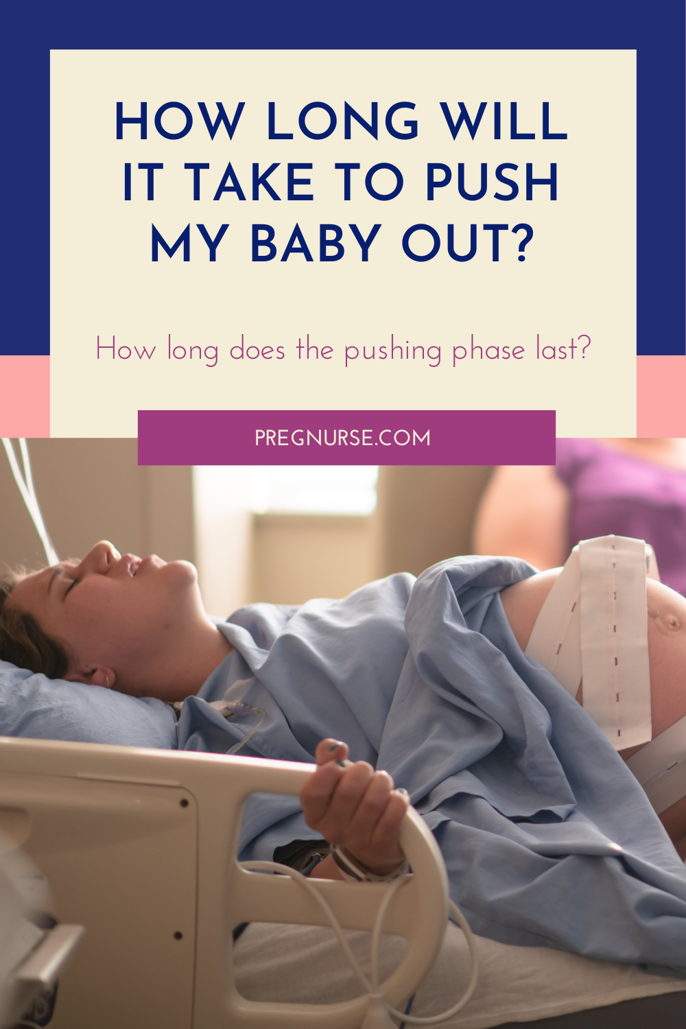 What is the average pushing time of a first baby?