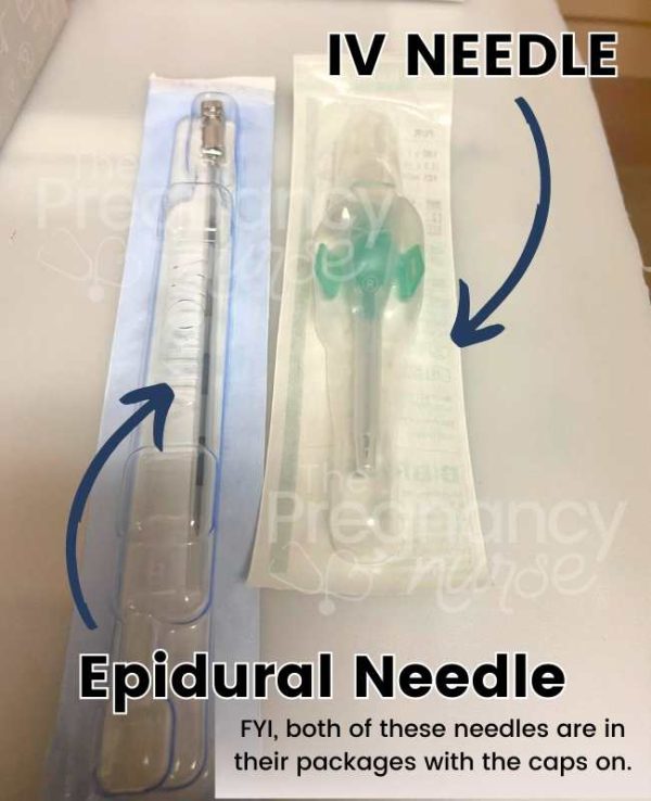 epidural vs IV needle