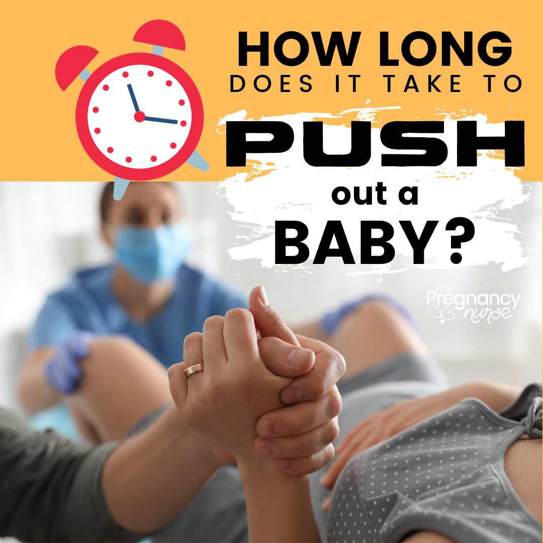 What is the average pushing time of a first baby?