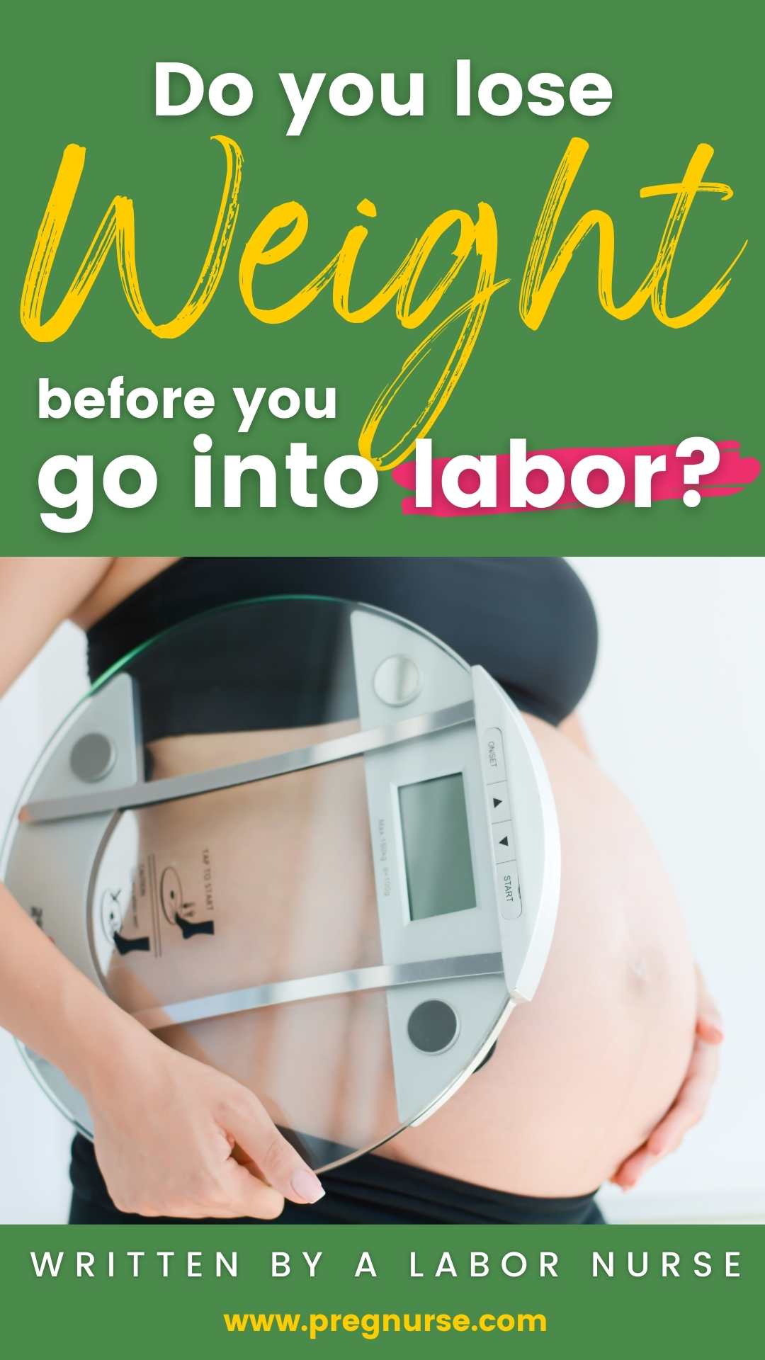There's a lot of conflicting information out there about whether or not you lose weight before labor. So we asked an expert to clear things up for us. Read on to find out what you can expect in the weeks leading up to your delivery.
