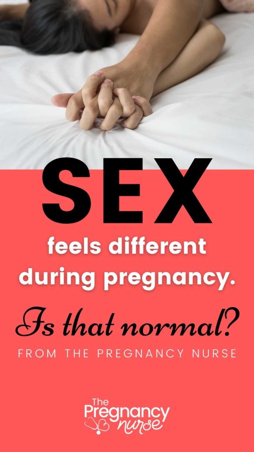 couple holding hands / sex feels different during pregnancy -- is that normal?