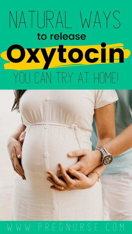 pregnant couple connecting / natural ways to release oxytocin at home