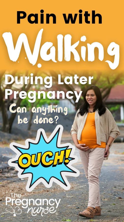 pregnant woman walking / pain with walking in later pregnancy