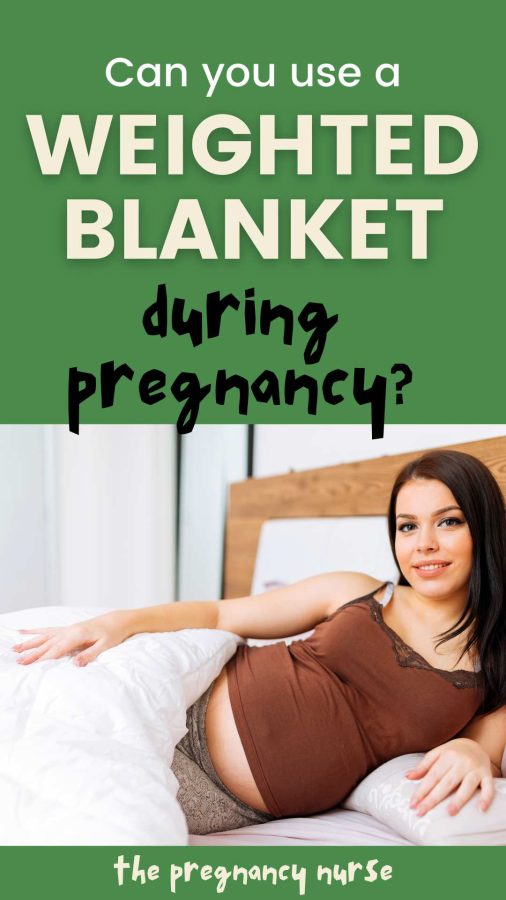 pregnant woman with a weighted blanket / can you use a weighted blanket during pregnancy