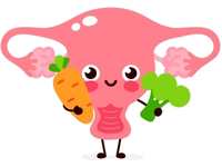 uterus with vegetables