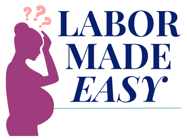 labor made easy / confused pregnant woman
