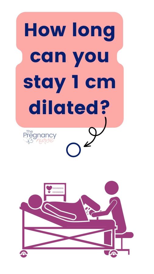 how long acvn you stay 1cm dilated / pregnant woman having a vaginal exam
