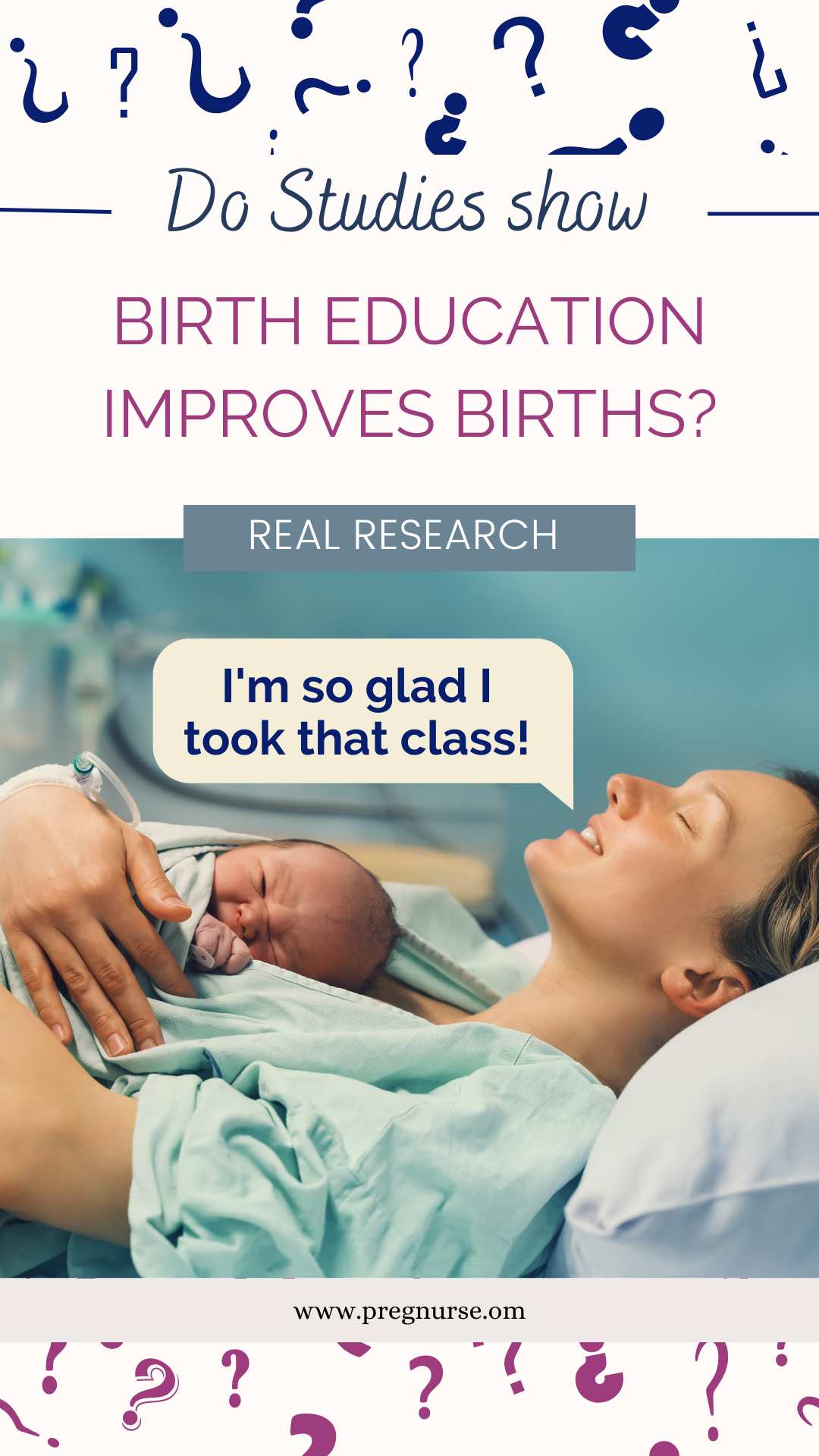 Thinking of having a baby? Did you know that taking a childbirth class can help make the process easier and more informed? Studies have shown that those who prepare with a birth class have positive outcomes overall! #ChildbirthClass #PrenatalClasses #BirthClasses #PregnancyClasses #InformedBirthing