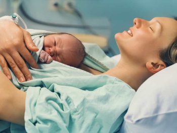 mom and newborn
