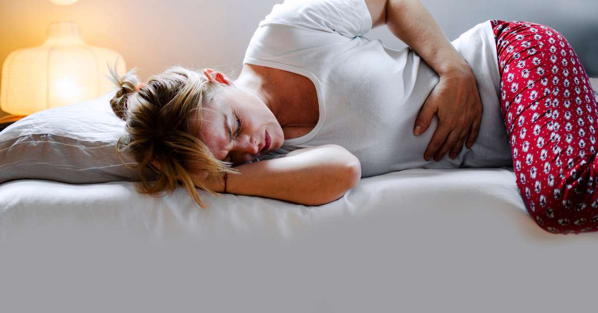 pregnant woman with abdominal cramps