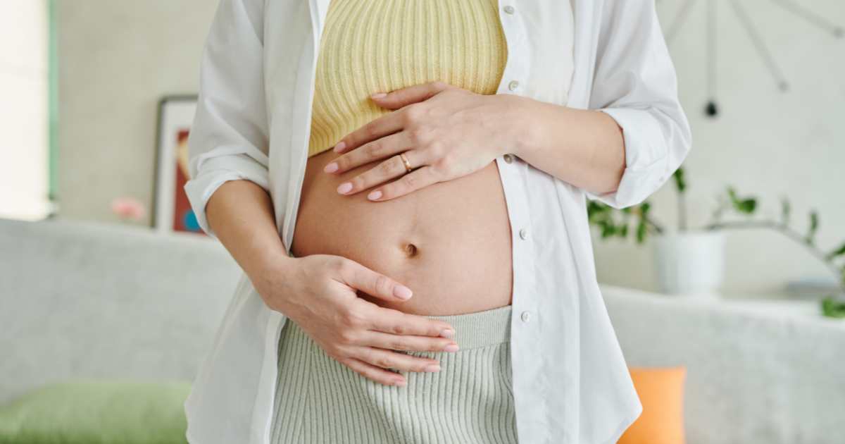 pregnant woman stomach