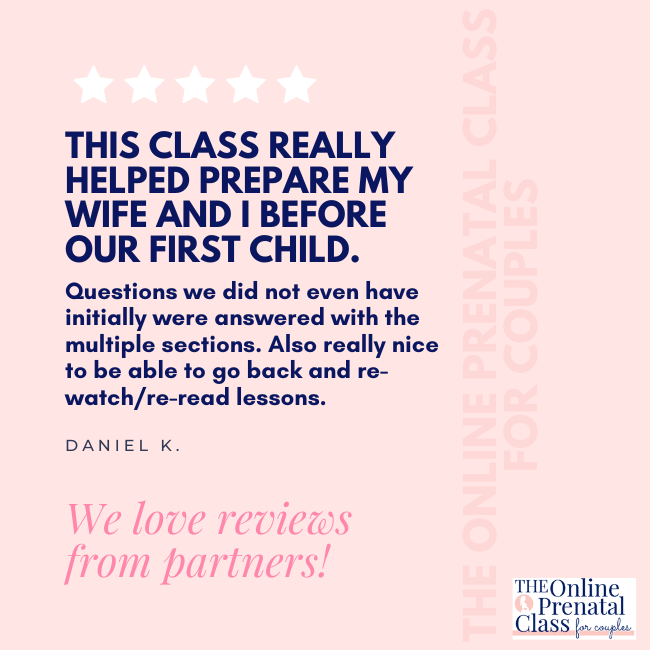 This class really helped prepare my wife and I before our first child.