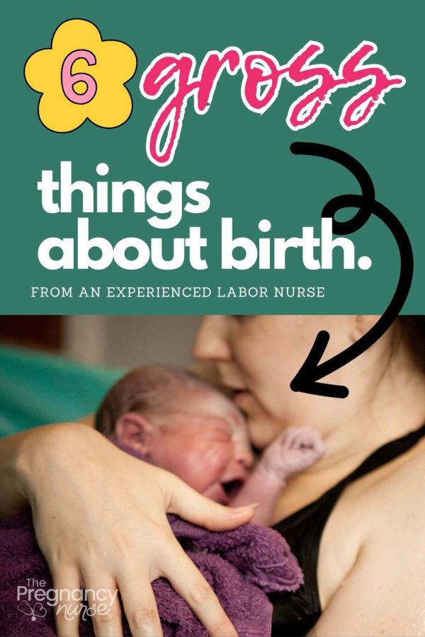 6 gross things about birth / woman giving birth