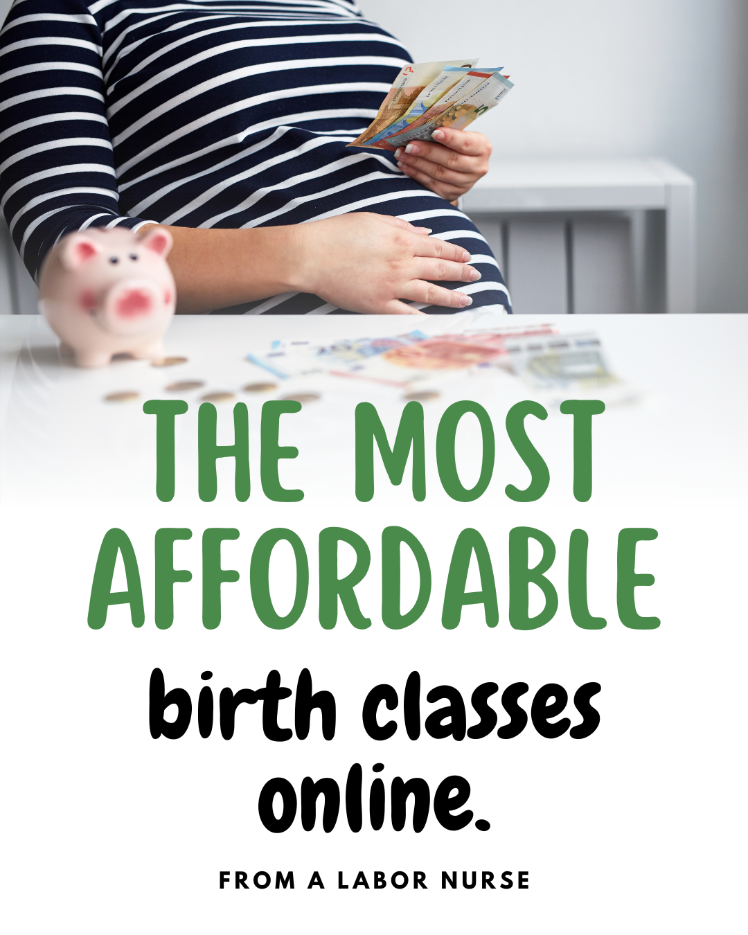 Taking a birth class can some like it will cost a LOT of money.  But, you can find options with an online course that won’t leave expectant parents with empty pockets.  Come check out the options for both in-person classes or an online course.
