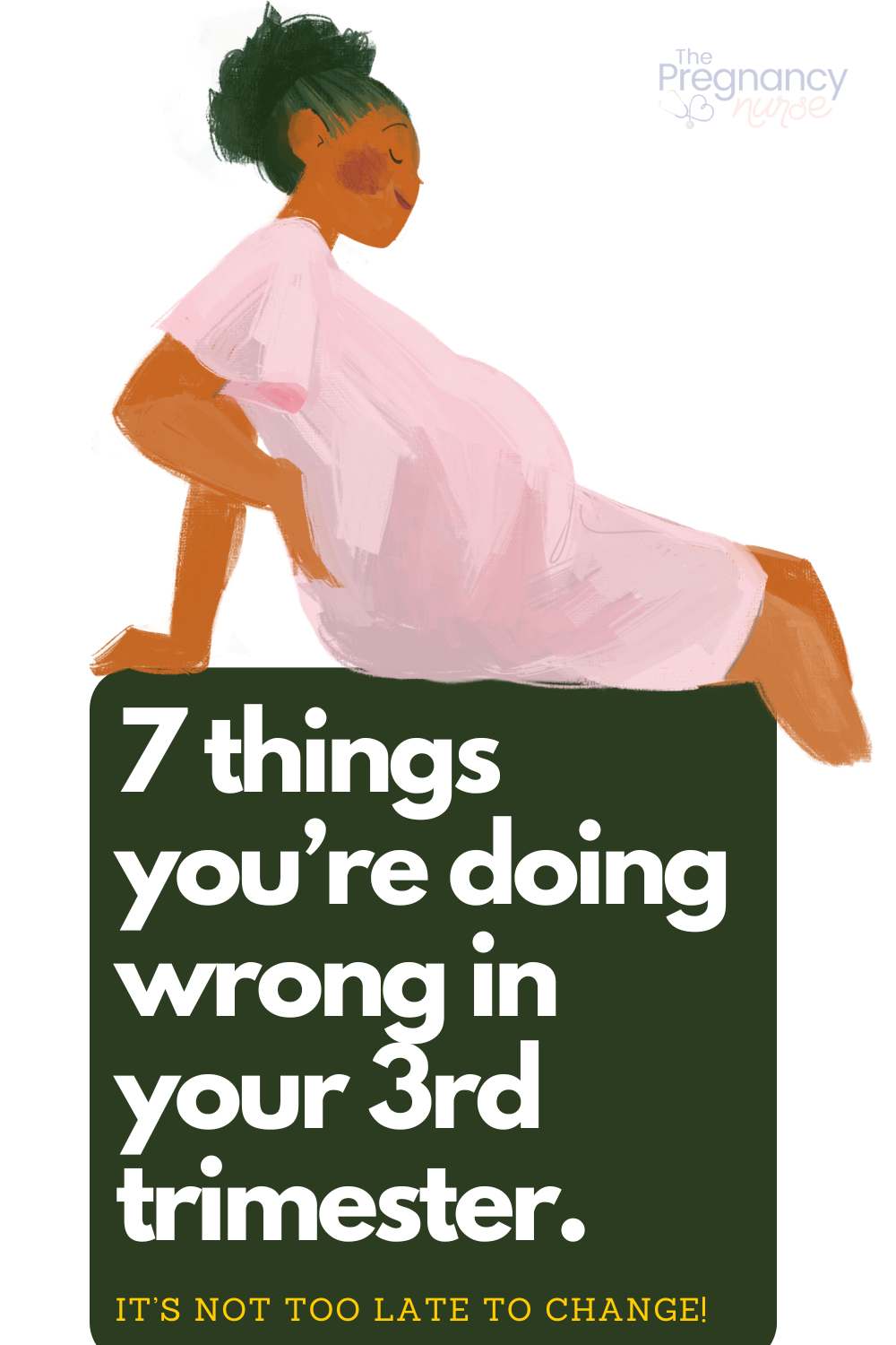 pregnant woman sitting -- 6 things you're doing wrong in your third trimester -- it's not too late to change!