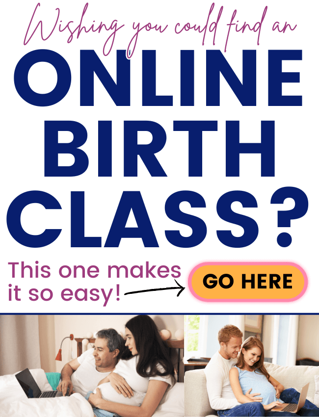 wish you could find an online birth class -- this one makes it so easy! Go here!