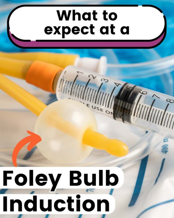 image of a foley catheter balloon // what to expect at a Foley bulb induction