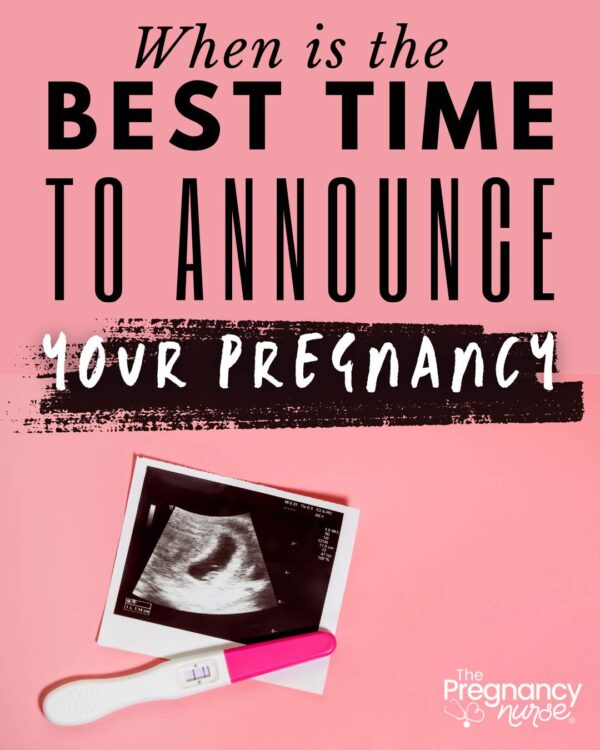 pregnancy test / ultrasound // when is the best time to announce your pregnancy