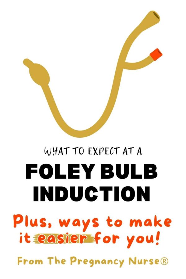 image of a foley catheter // what to expect at a foley bulb induction plus ways to make it easier for you! From The Pregnancy Nurse®