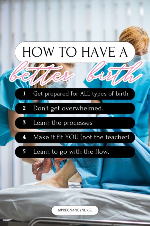 woman giving birth // how to have a better birth