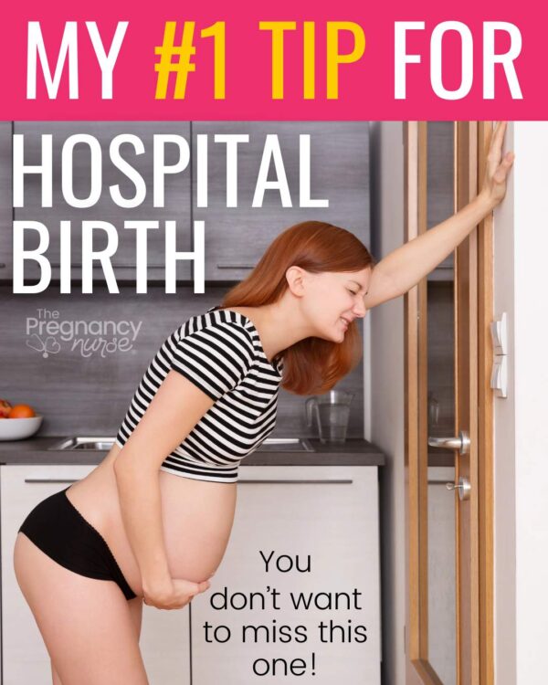 pregnant woman in pain // my #1 tip for hospital birth // you dont' want to miss this one!