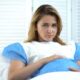 pregnant woman bored by labor.
