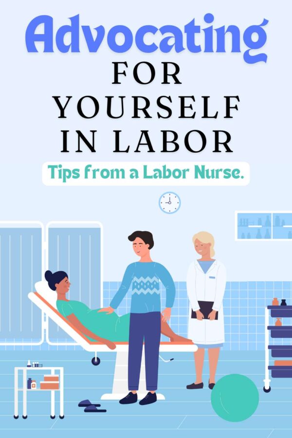 woman advocating for herself in labor. // advocating for yourself in labor tips from a labor nurse.