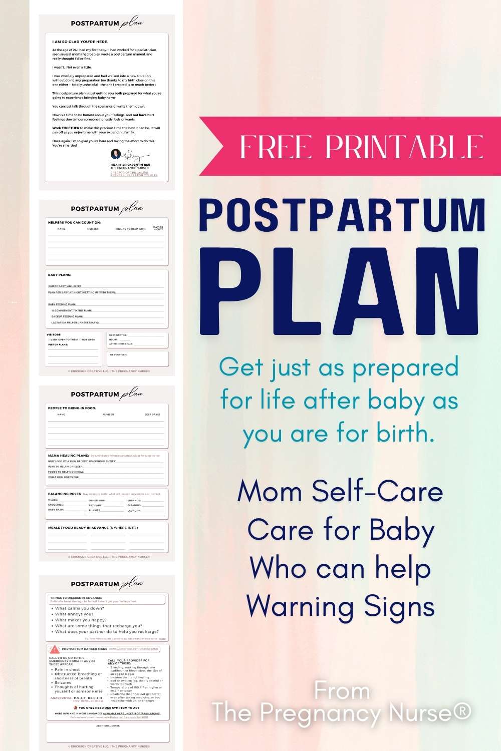 Are you expecting? Discover the 5 things you need to consider when preparing your postpartum plan. Save yourself from the overwhelming surprises of post-birth life, download our free template now!