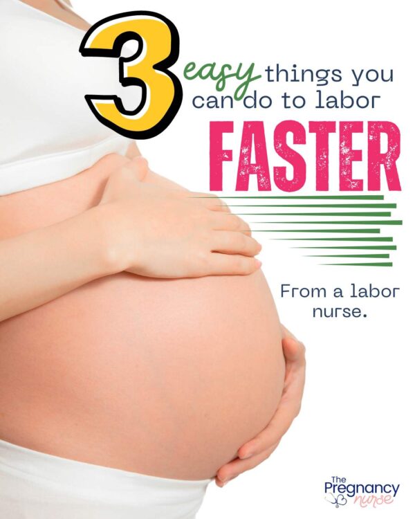 pregnant belly // 3 easy thingsyou can do to labor faster from a labor nurse.