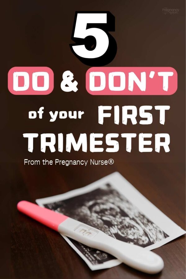 pregnancy test/ultrasound // 5 do and don't of your first trimester from the Pregnancy Nurse®