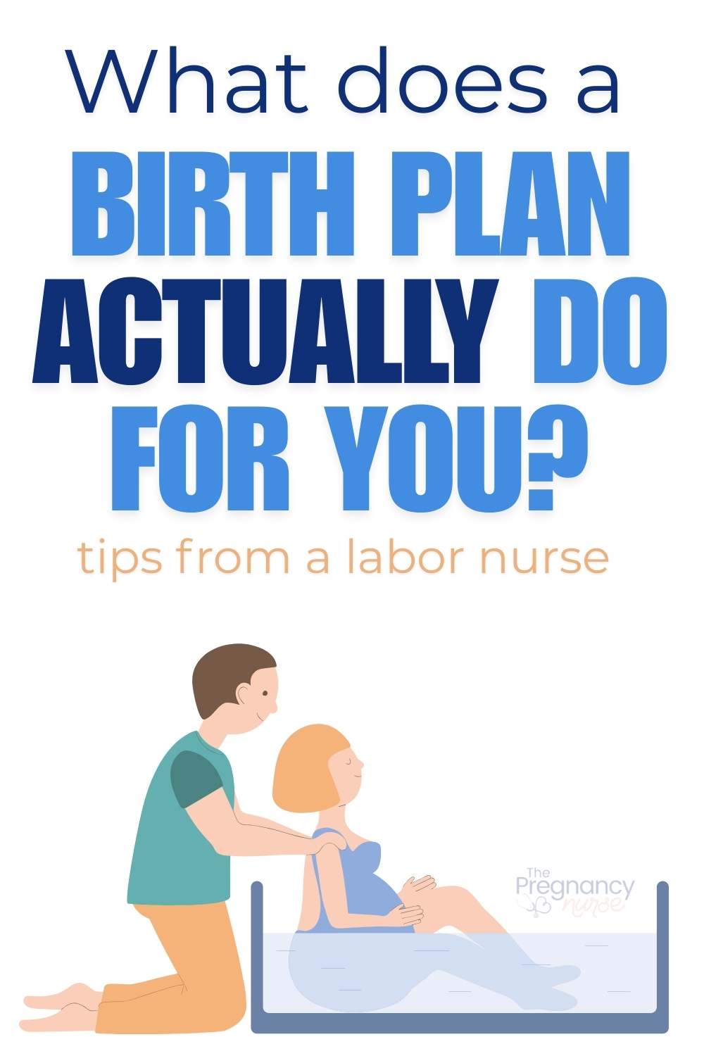 pregnant woman in the tub // what does a birth plan actually do f r you tips from a labor nurse.