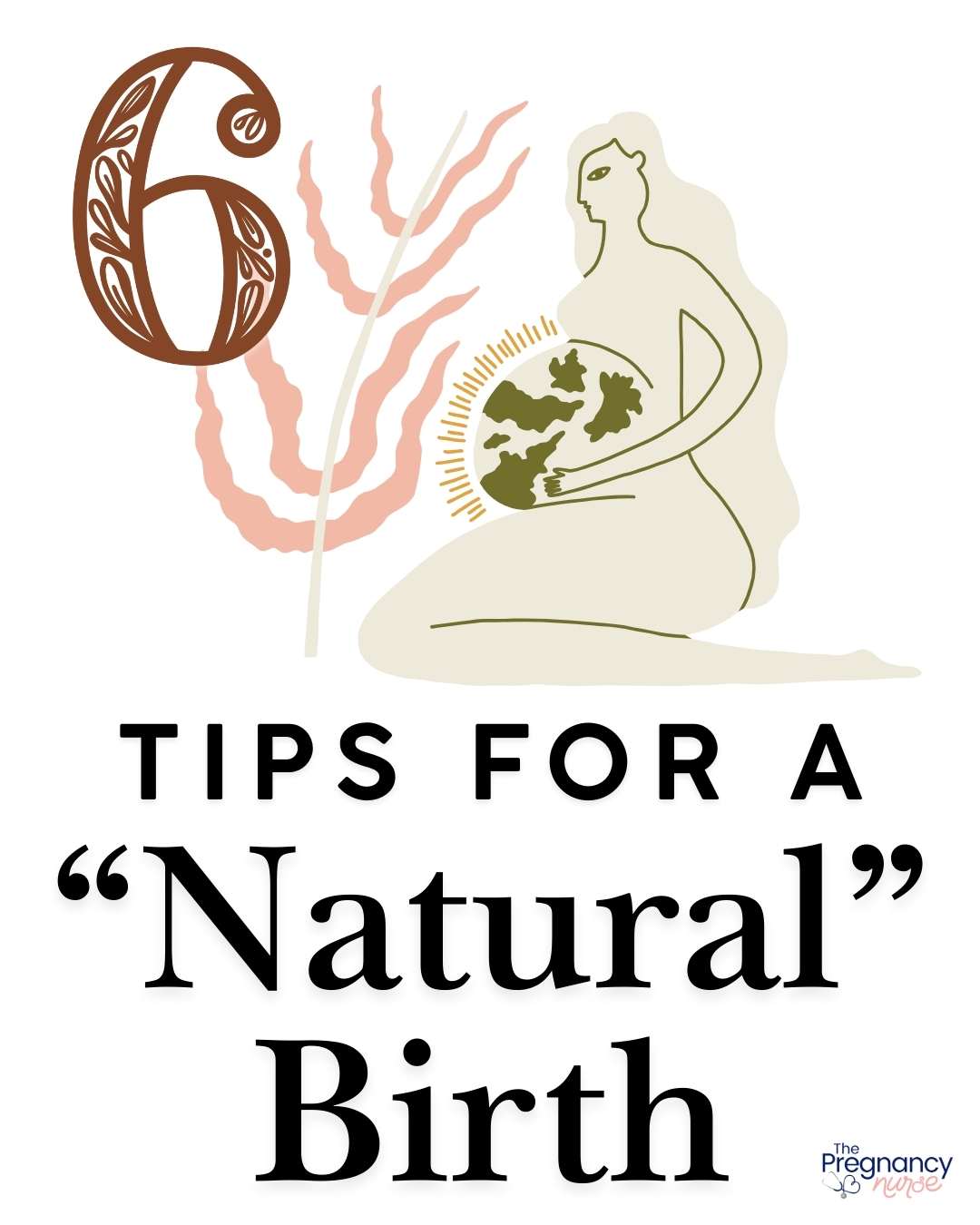 mother nature pregnant // 6 tips for a natural birth