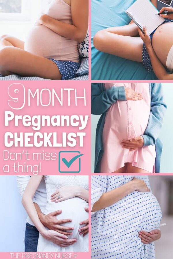 9 months pregnancy checklist