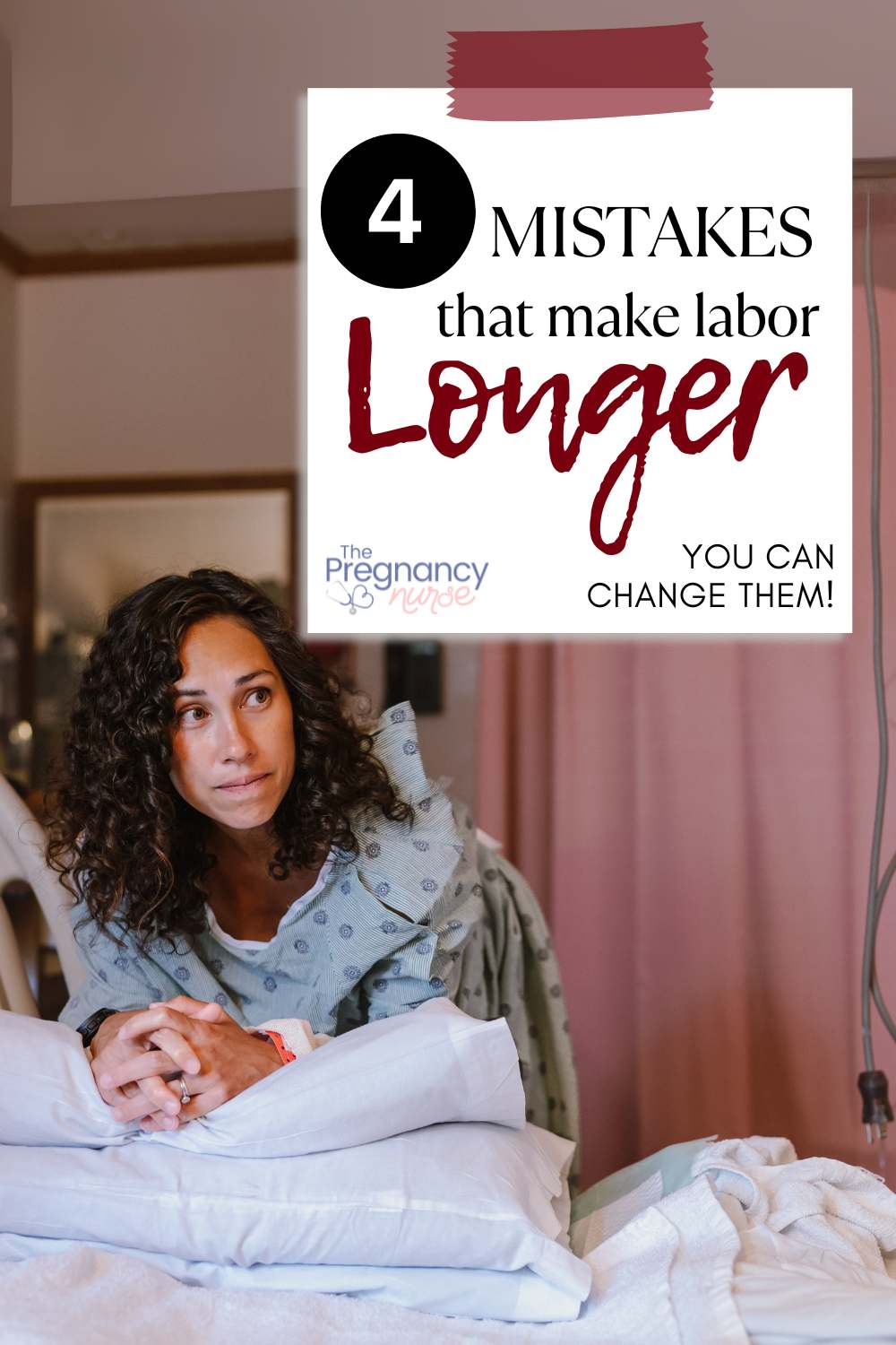 pregnant woman leaning on her bed