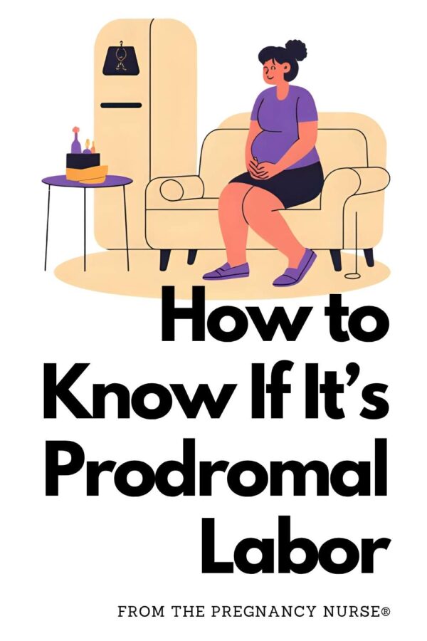 how to know if it's prodromal labor -- image of a woman in labor at home