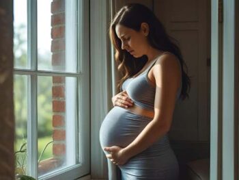 pregnant woman in pain