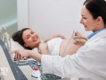 pregnant woman getting an ultrasound