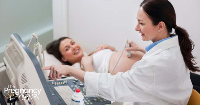 pregnant woman getting an ultrasound