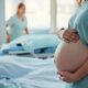 pregnant woman in labor and delivery