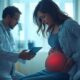 pregnant woman having abdominal pain